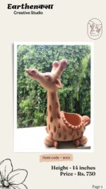 “Giraffe” Home Decor Handcraft Item Earthenkala