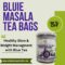 Blue Masala Tea Bag | Loaded with Nutrients, 25 Blue Masala Tea Bags | Original Organic India